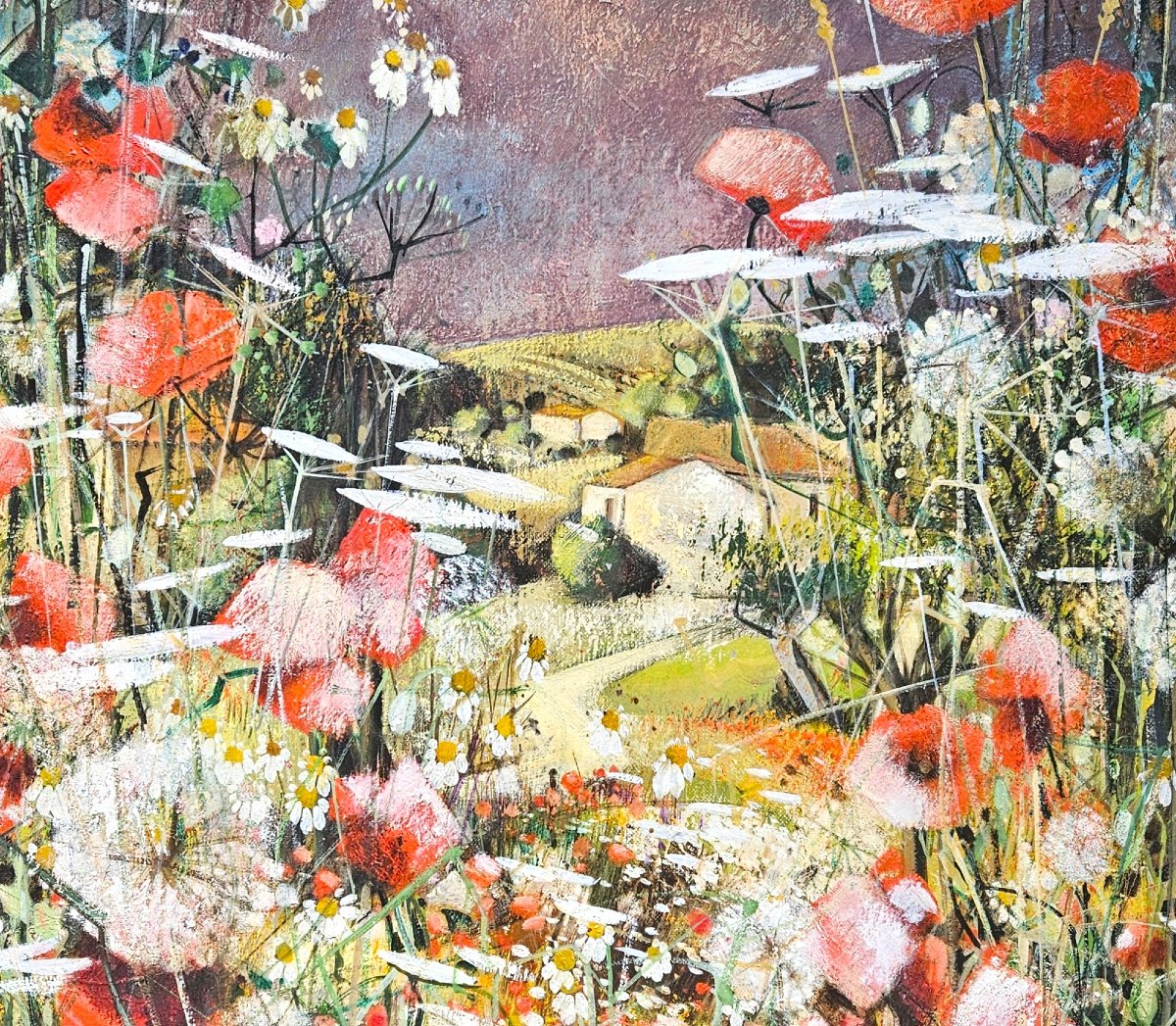 Flowery Landscapes By Robert Vernet Bonfort 1934-2017-photo-6