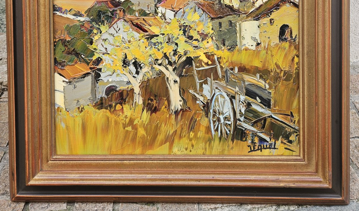 Cart In The Countryside By Christian Jequel-photo-2