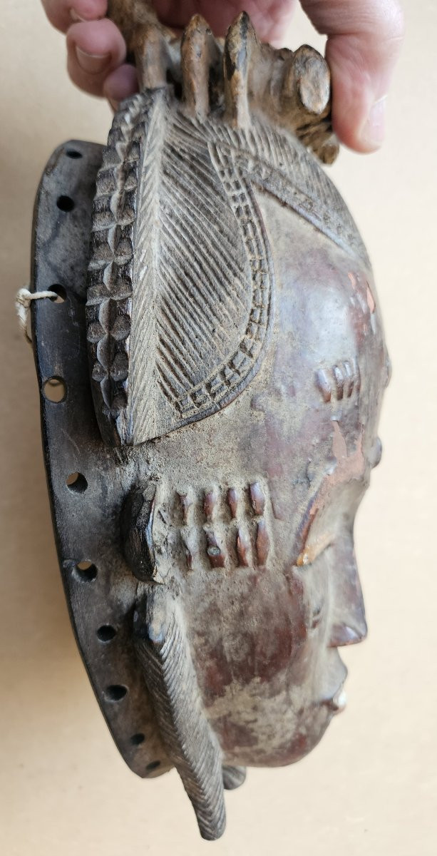 Baoulé Dance Mask From Ivory Coast-photo-3