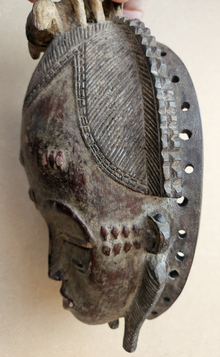 Baoulé Dance Mask From Ivory Coast-photo-4