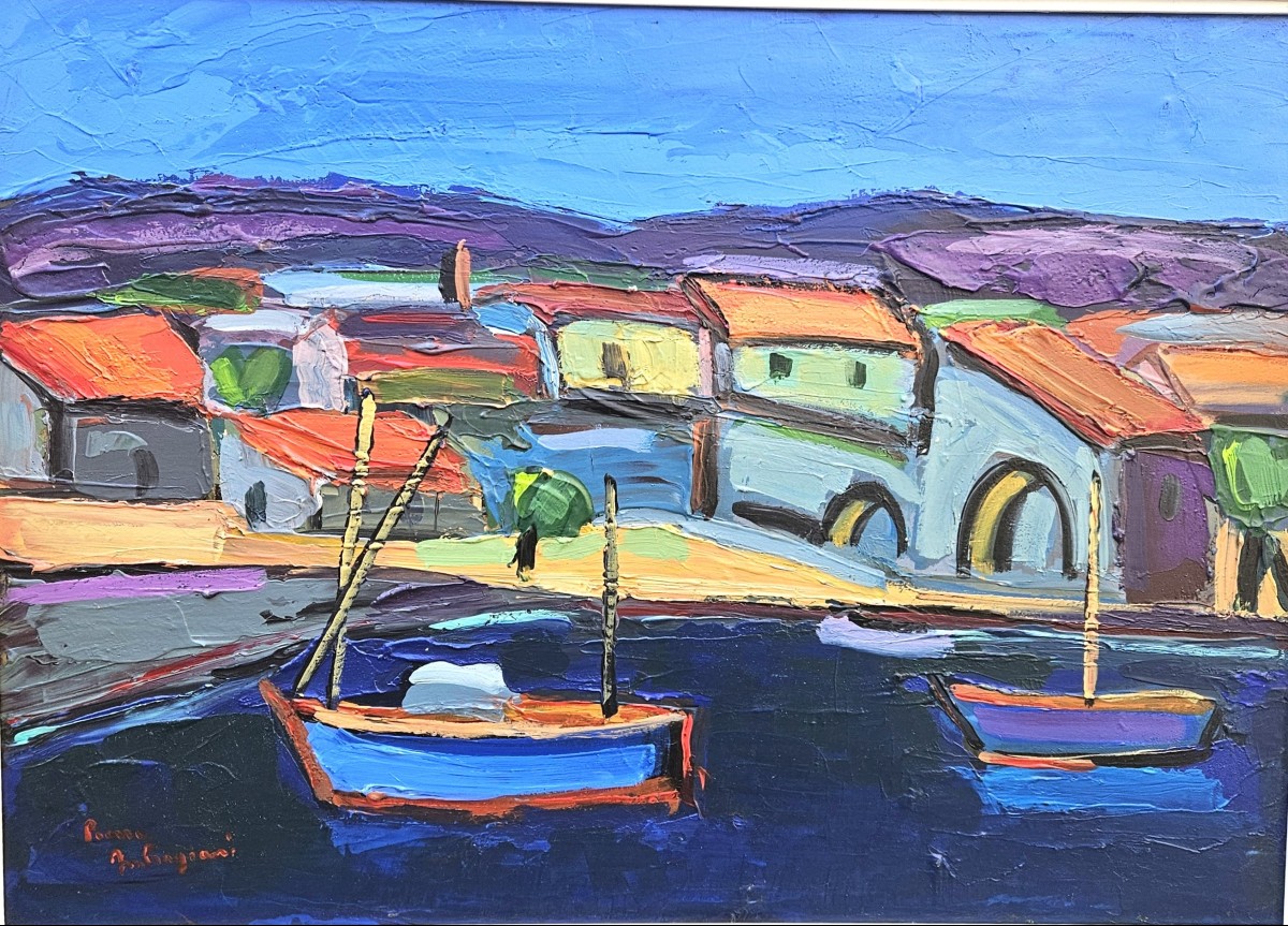 The Blue Coast By Pierre Ambrogiani 1907-1985-photo-2