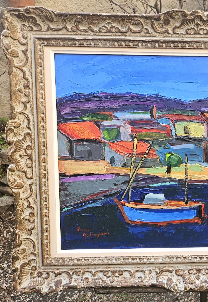 The Blue Coast By Pierre Ambrogiani 1907-1985-photo-3