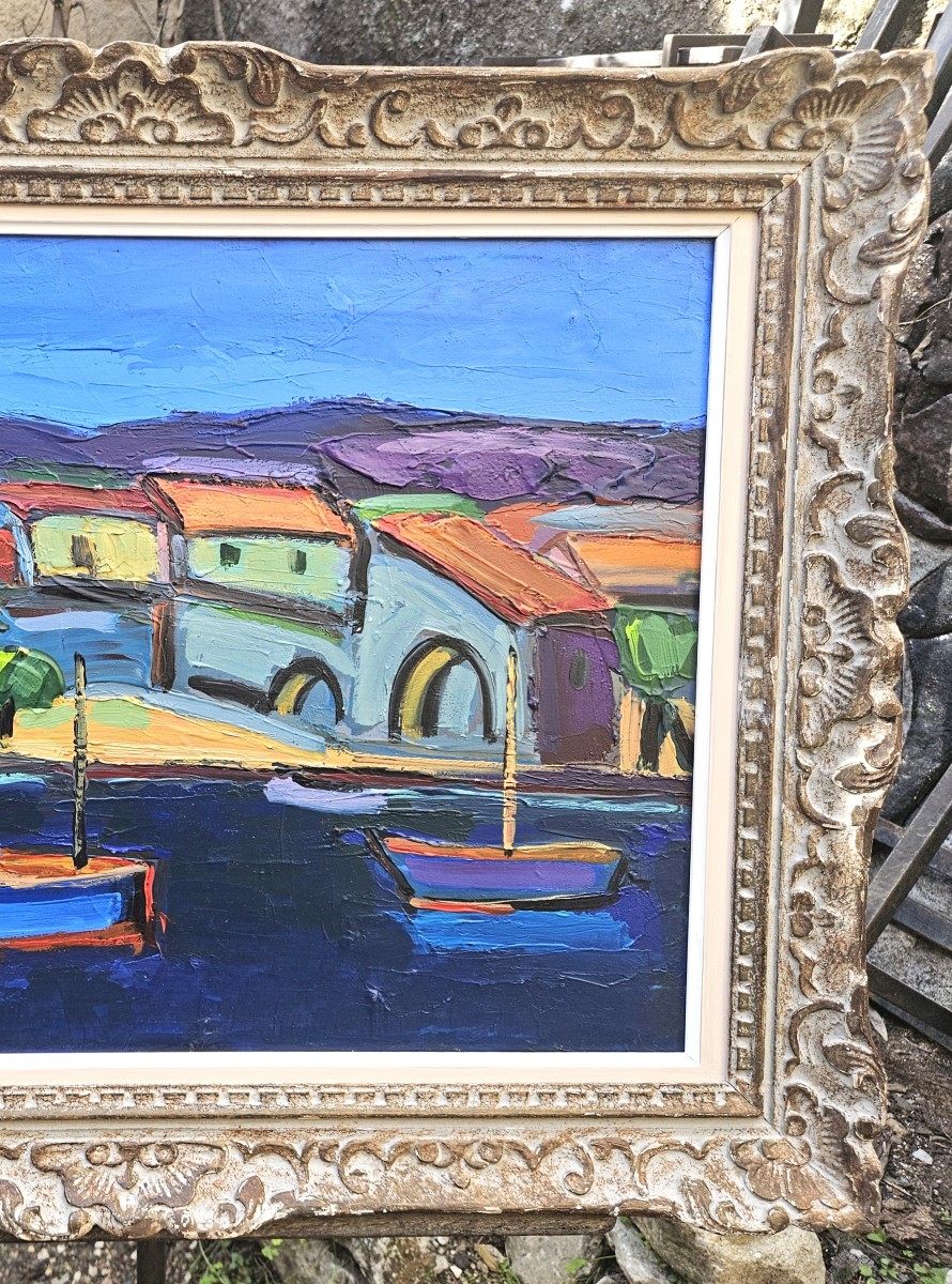 The Blue Coast By Pierre Ambrogiani 1907-1985-photo-4