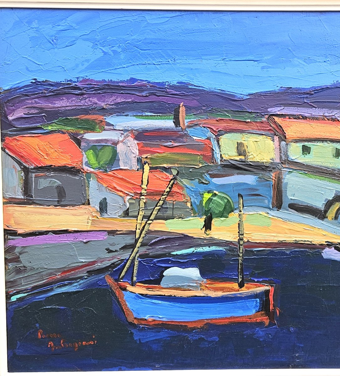 The Blue Coast By Pierre Ambrogiani 1907-1985-photo-4