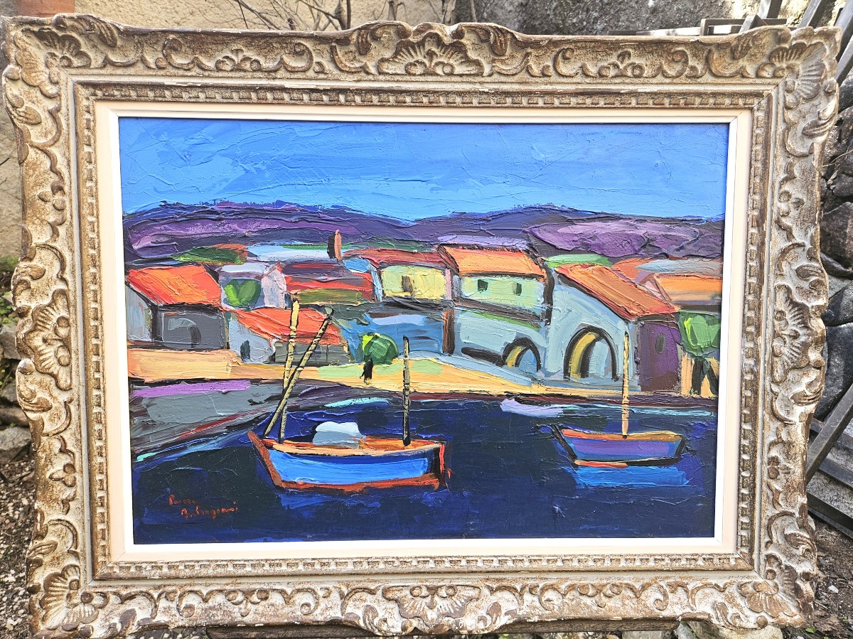 The Blue Coast By Pierre Ambrogiani 1907-1985