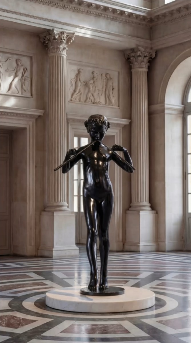 La Faunesse Aux Pipeaux By Eugène Piron 1875-1928-photo-6