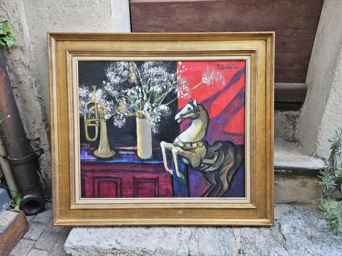 Horse And Flowers By Georges Briata-photo-7