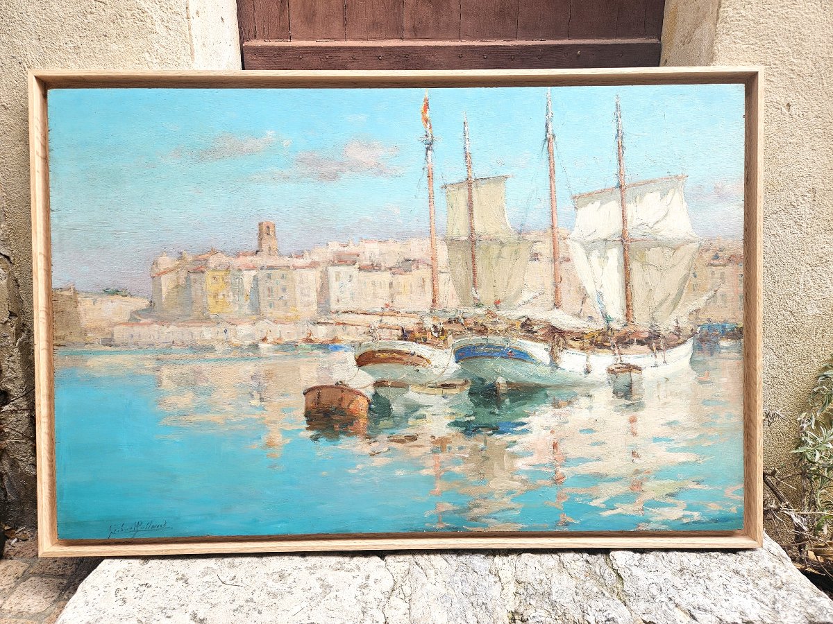 Le port de Marseille par Gilbert GALLAND 1870-1956-photo-1