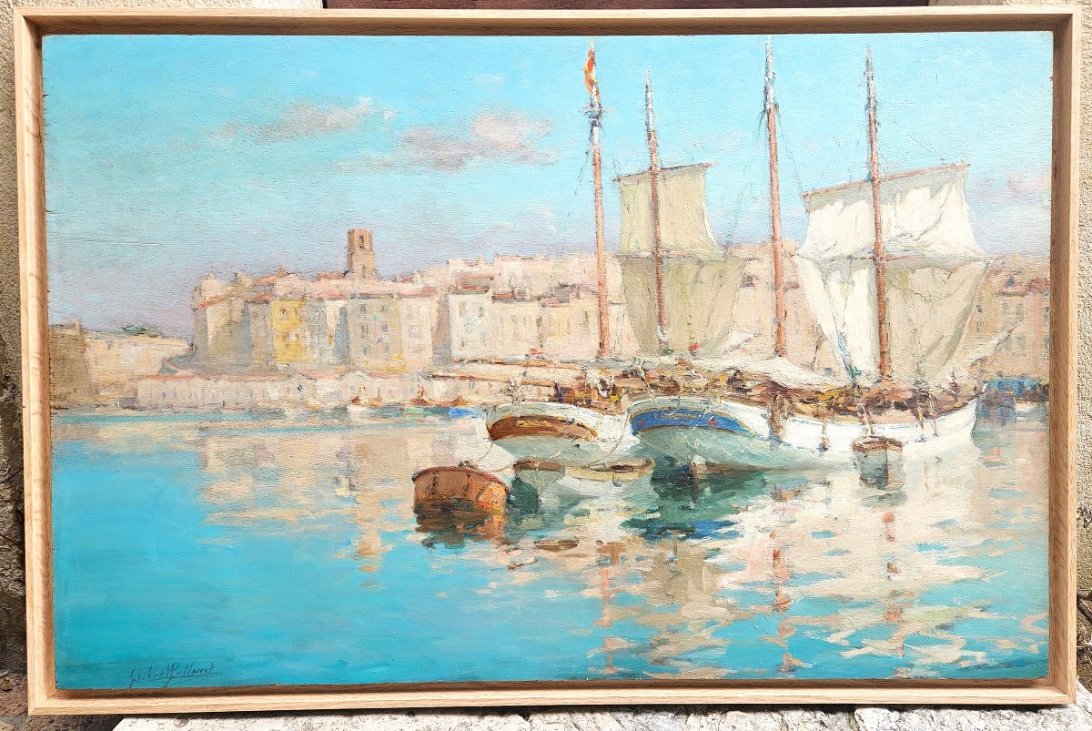 Le port de Marseille par Gilbert GALLAND 1870-1956