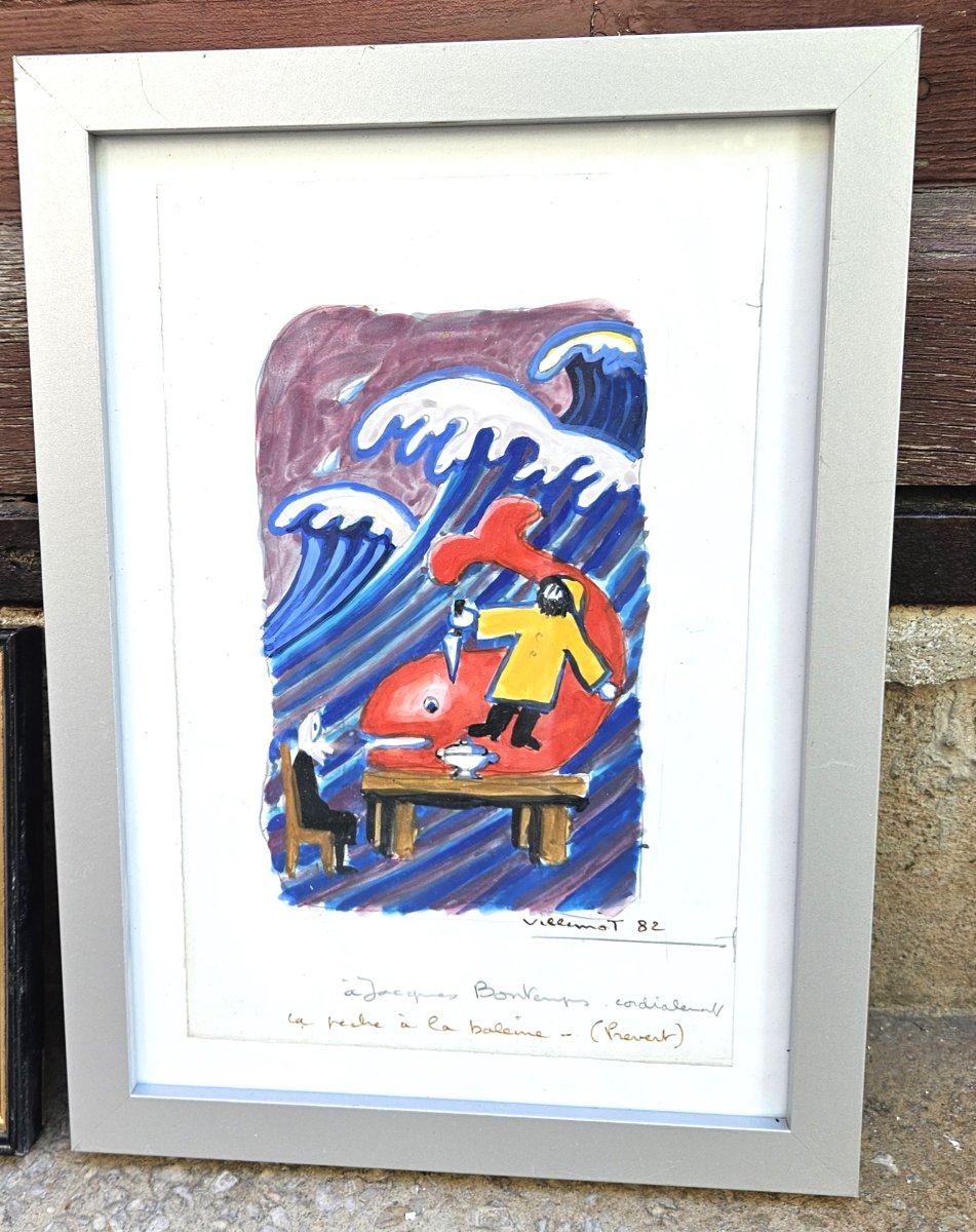 Gouaches From 1982 By Bernard Villemot-photo-2