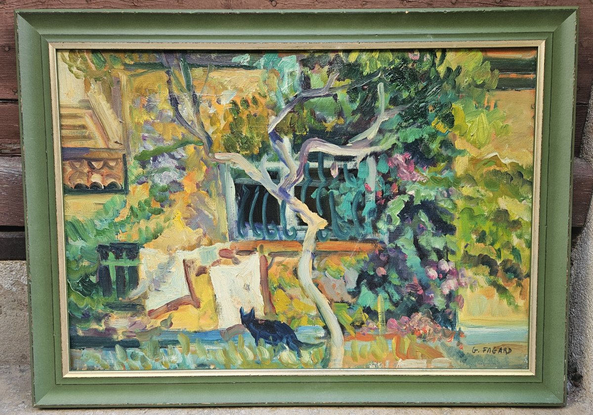 "landscape With A Cat" By Gérard Fagard