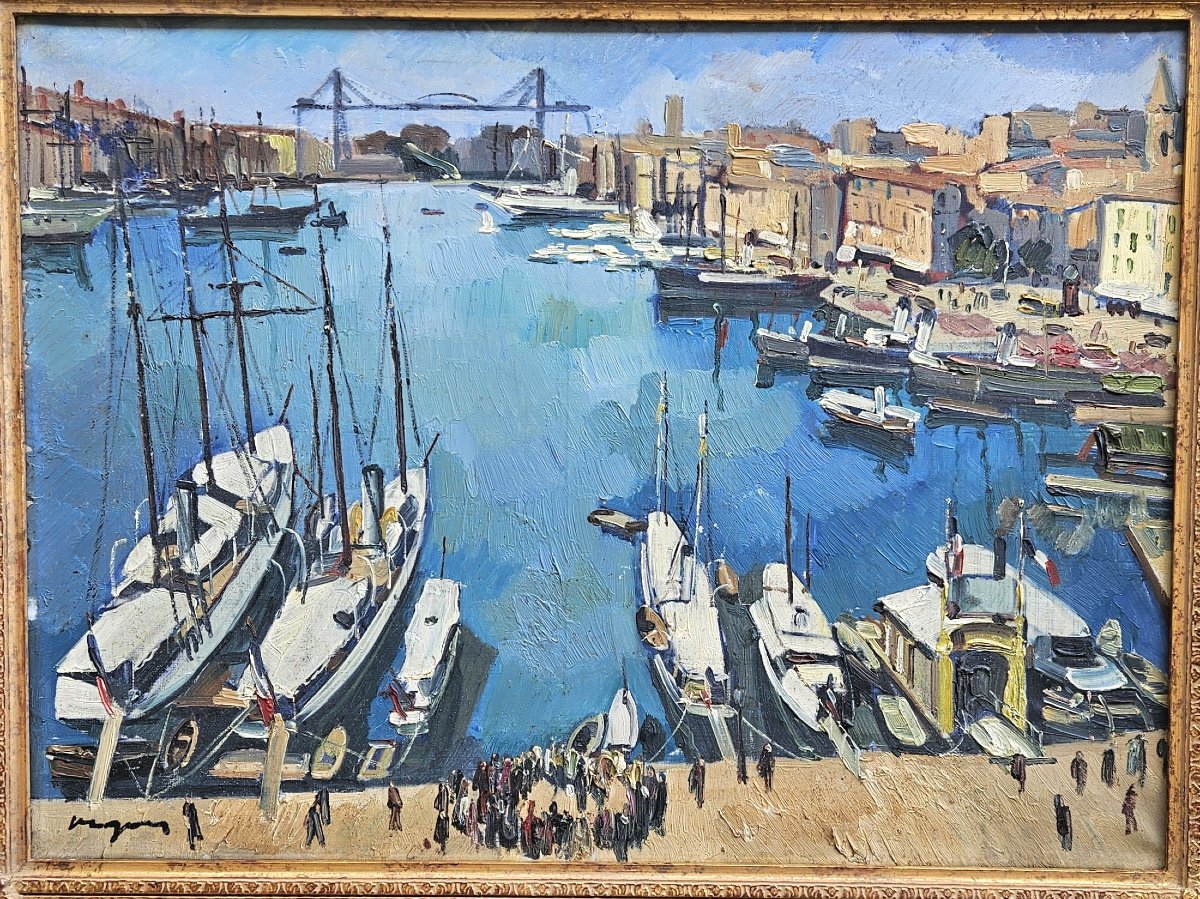 Le pont transbordeur Marseille par Louis Jaques VIGON -photo-2
