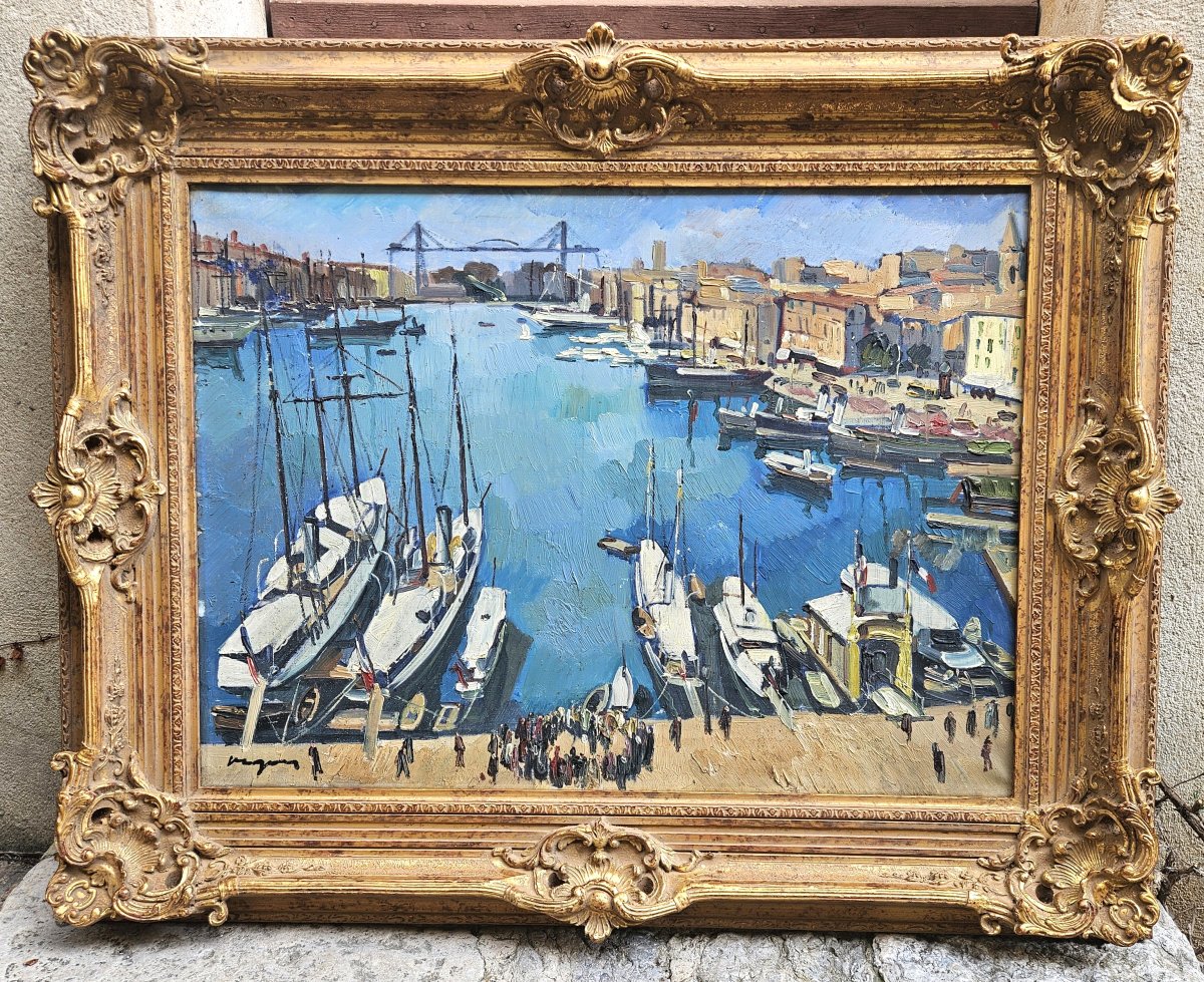 Le pont transbordeur Marseille par Louis Jaques VIGON 