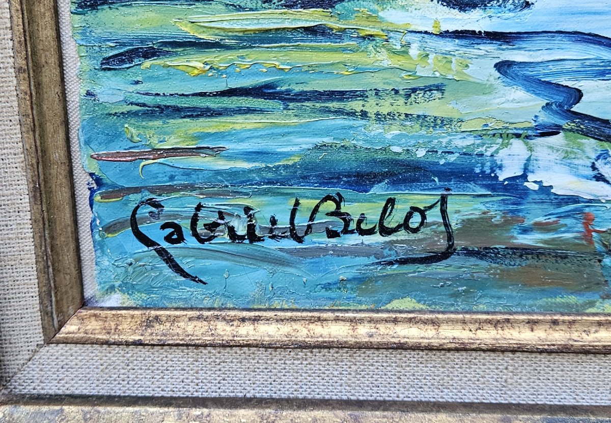 l'étang aux canards par Gabriel BELOT 1882-1962-photo-2