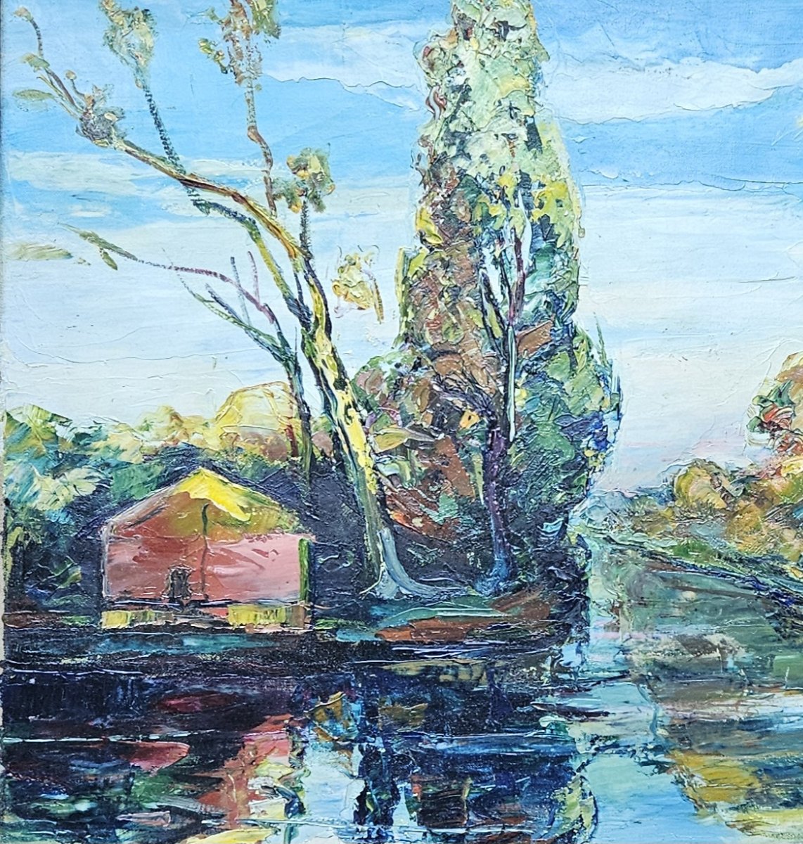 l'étang aux canards par Gabriel BELOT 1882-1962-photo-2