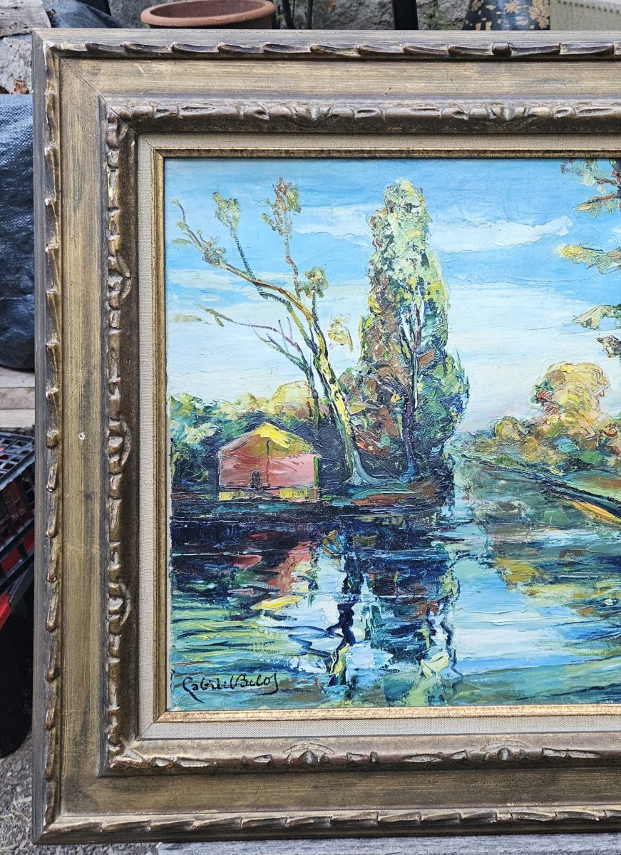 l'étang aux canards par Gabriel BELOT 1882-1962-photo-6