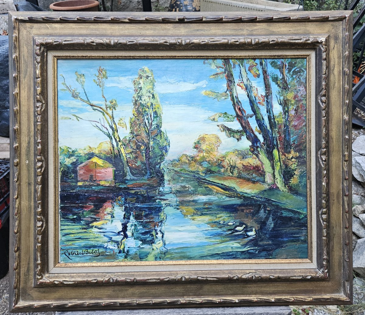 l'étang aux canards par Gabriel BELOT 1882-1962
