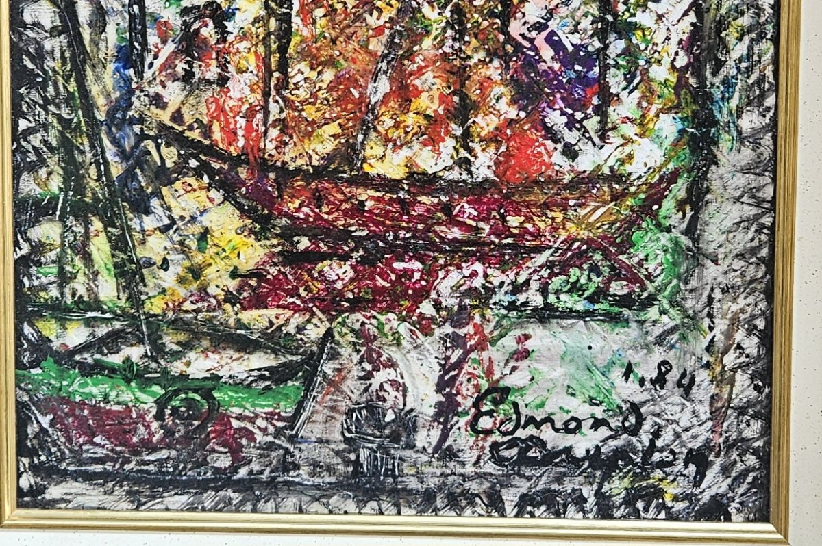 "small Port" By Edmond Duplan-photo-3