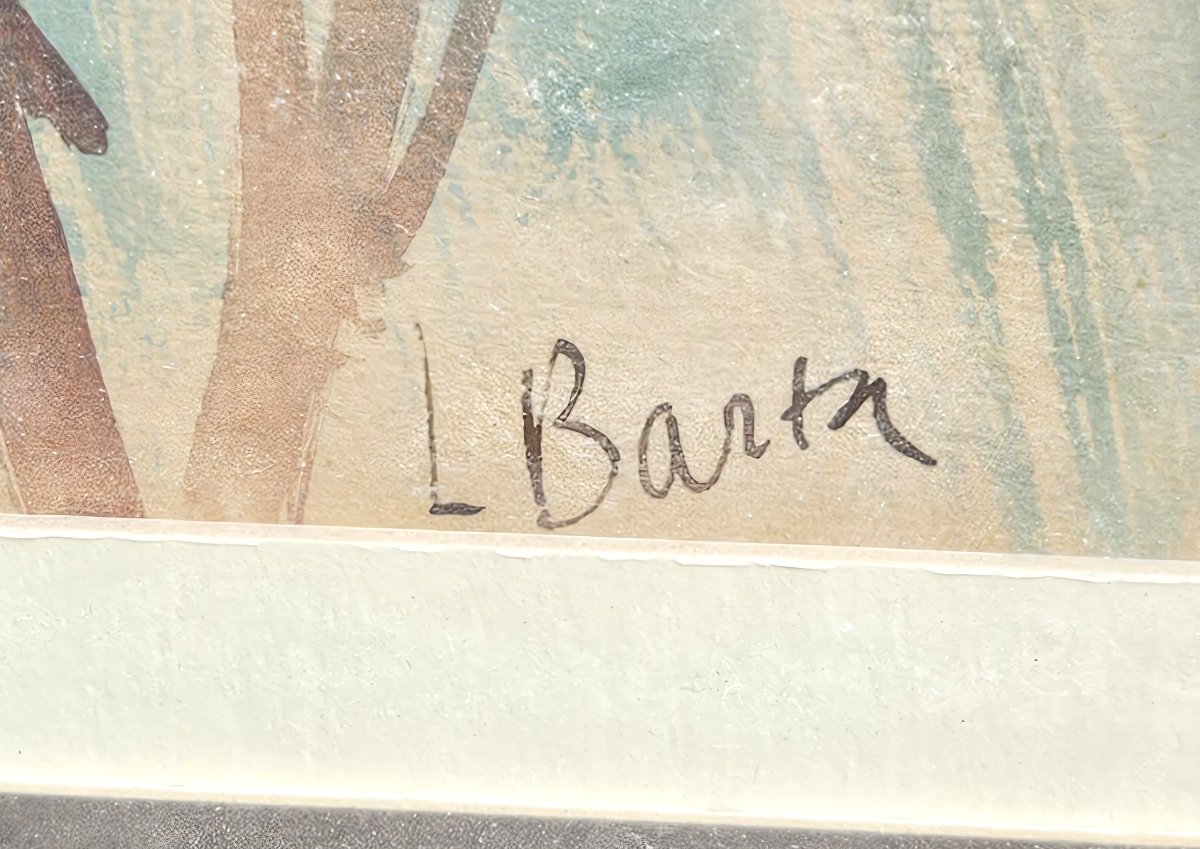 Les deux canassons par Laszlo Barta 1902-1961-photo-3