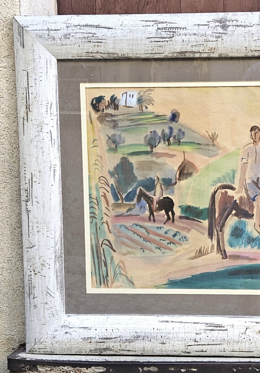 Les deux canassons par Laszlo Barta 1902-1961-photo-4