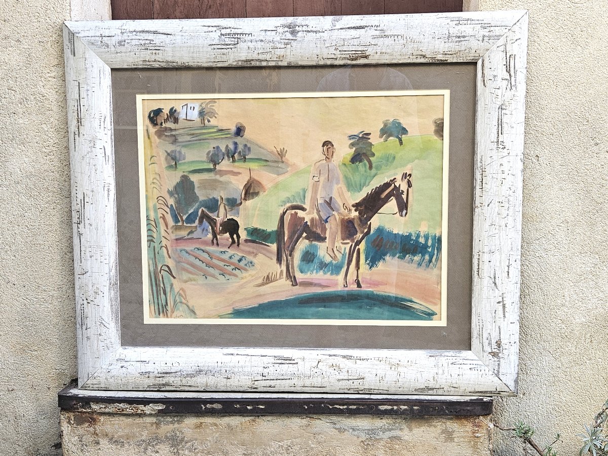 Les deux canassons par Laszlo Barta 1902-1961-photo-5