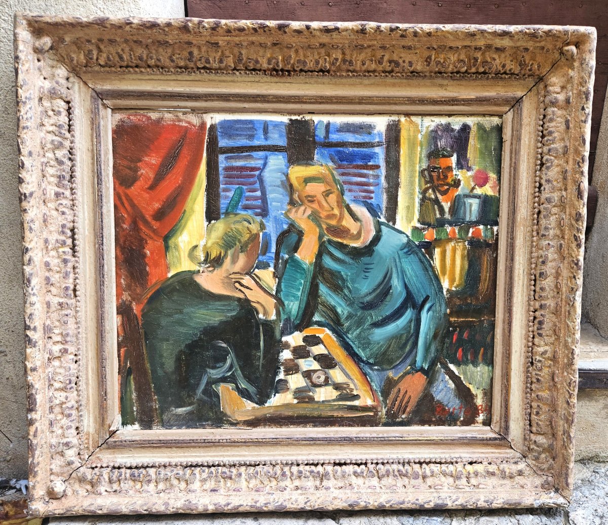 La partie de dames par Laszlo BARTA 1902-1961