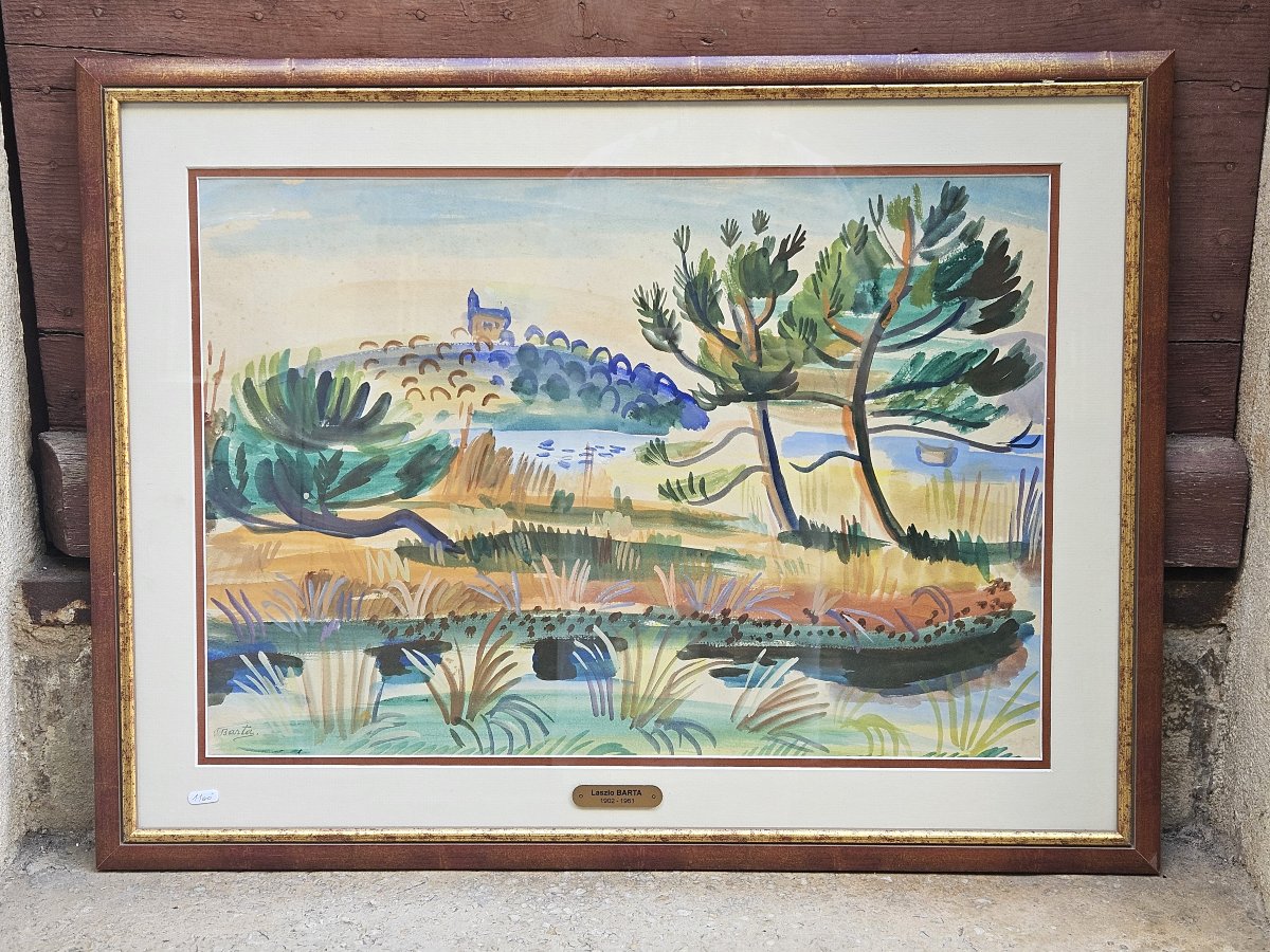 paysage Corse par Laszlo BARTA 1902-1961-photo-1