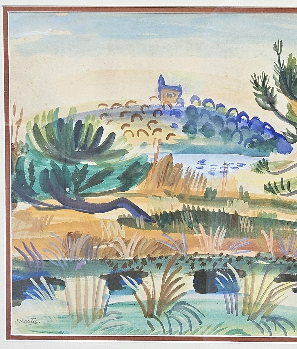 paysage Corse par Laszlo BARTA 1902-1961-photo-5