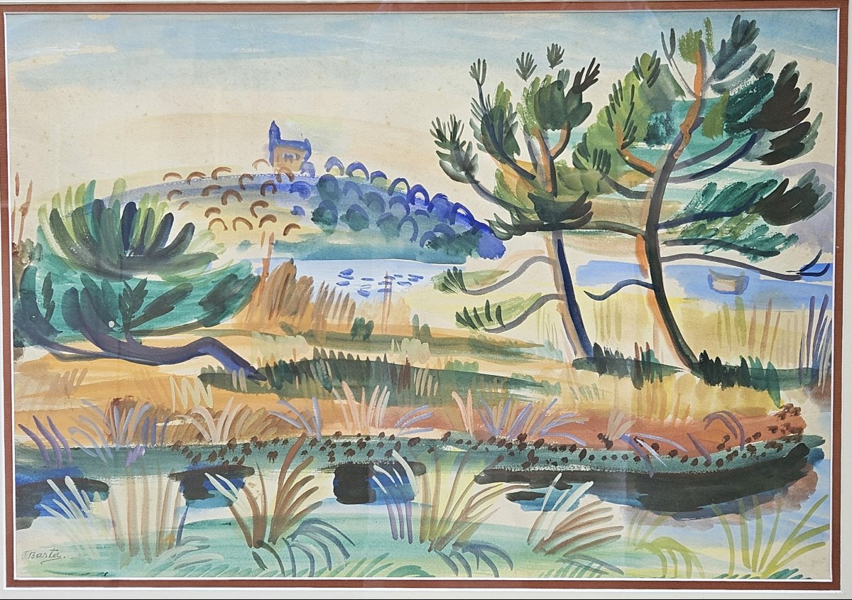 paysage Corse par Laszlo BARTA 1902-1961