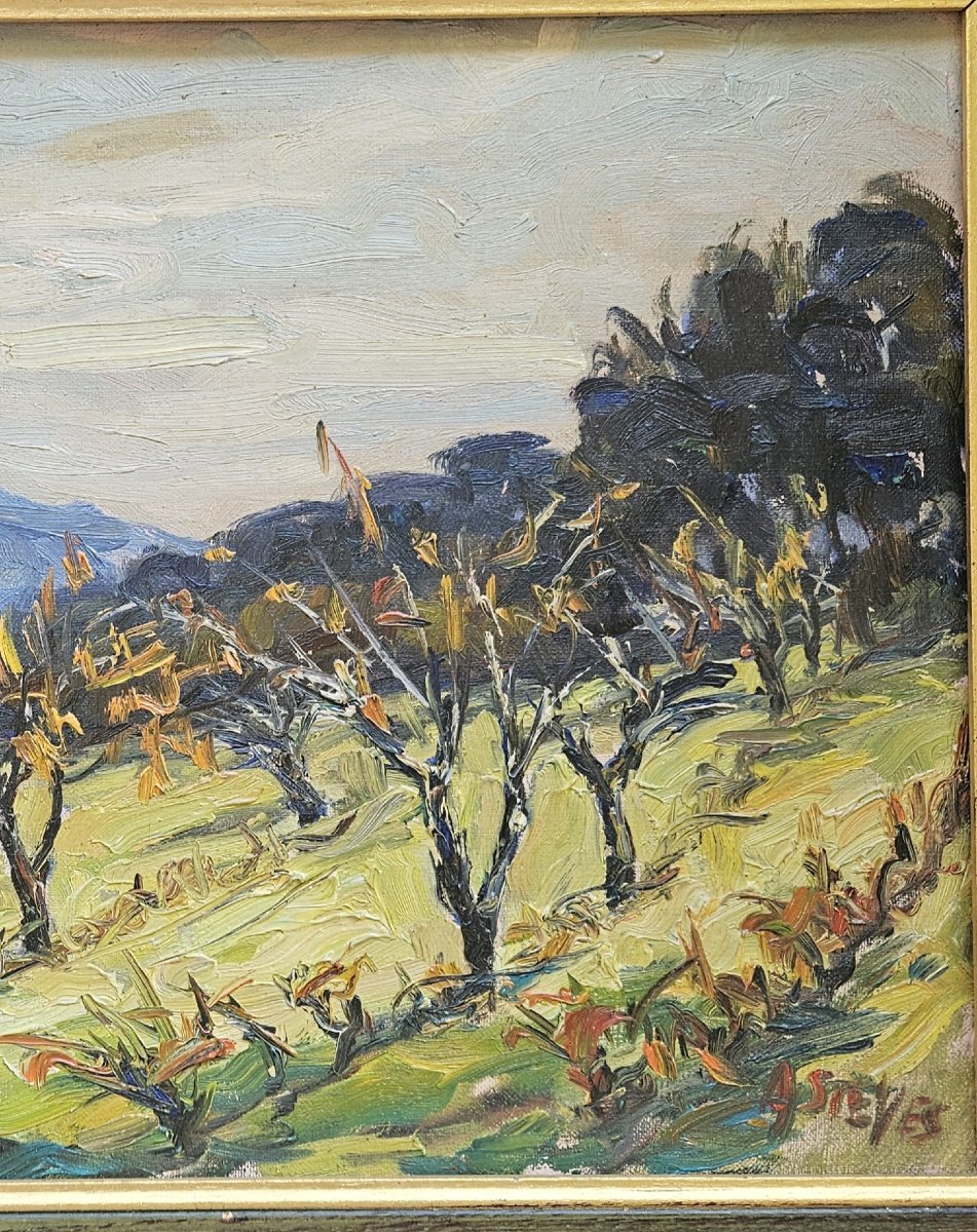 Paysage d'Automne par Auguste Sieyes-photo-3
