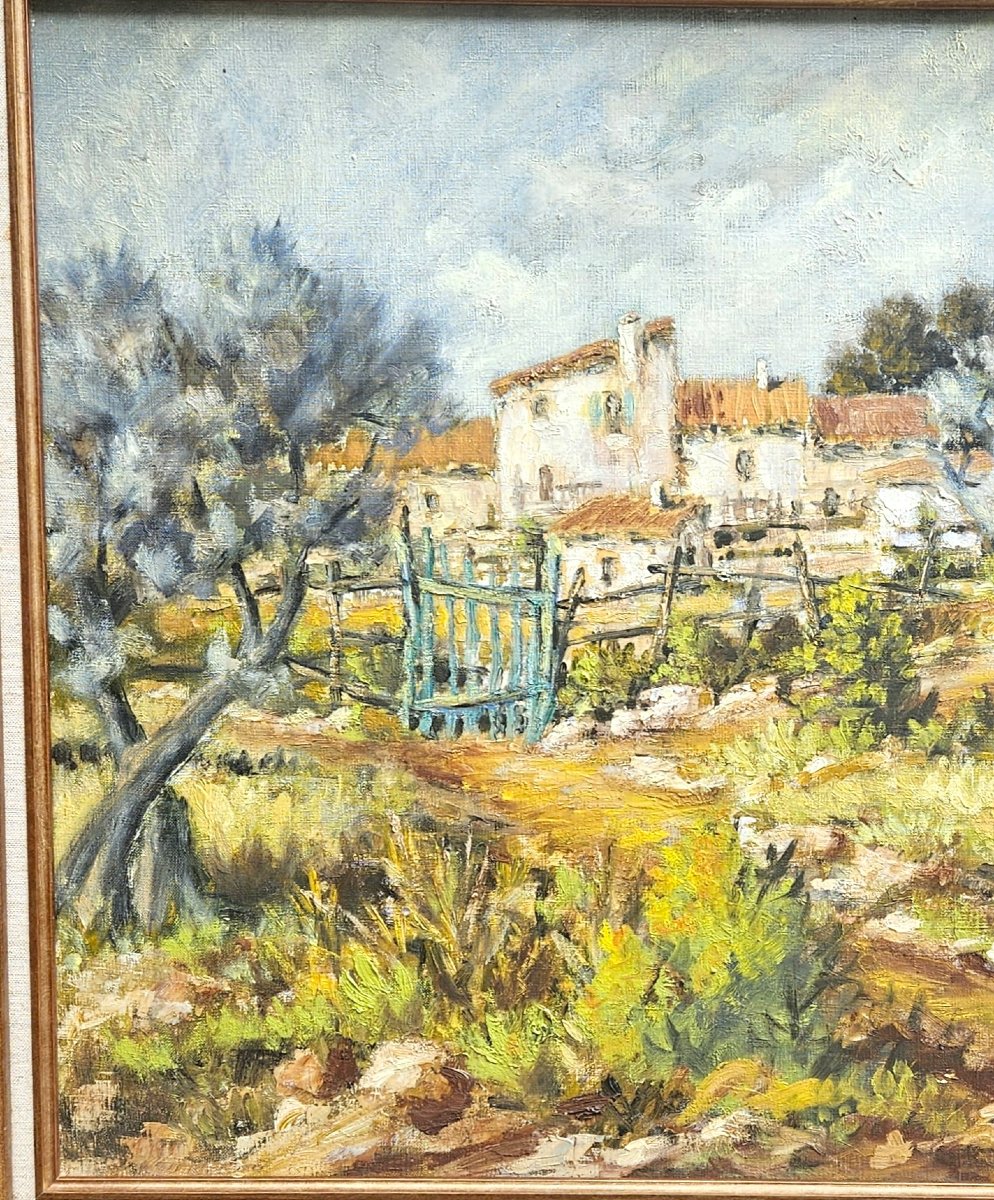 "the Olive Grove Farmhouse" By Félix Tisot (1909–1979)-photo-2