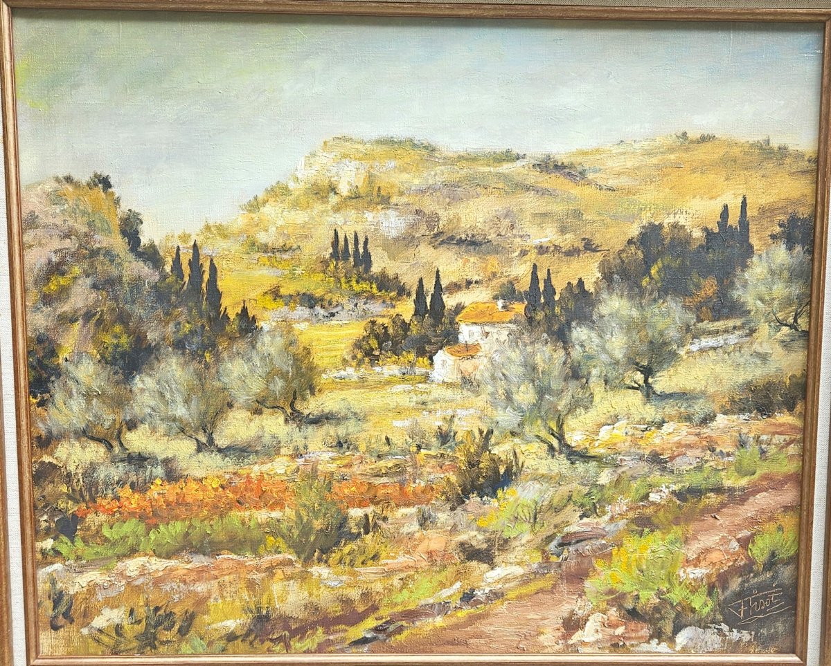 Landscape Of Provence By Félix Tisot, 1909–1979-photo-2