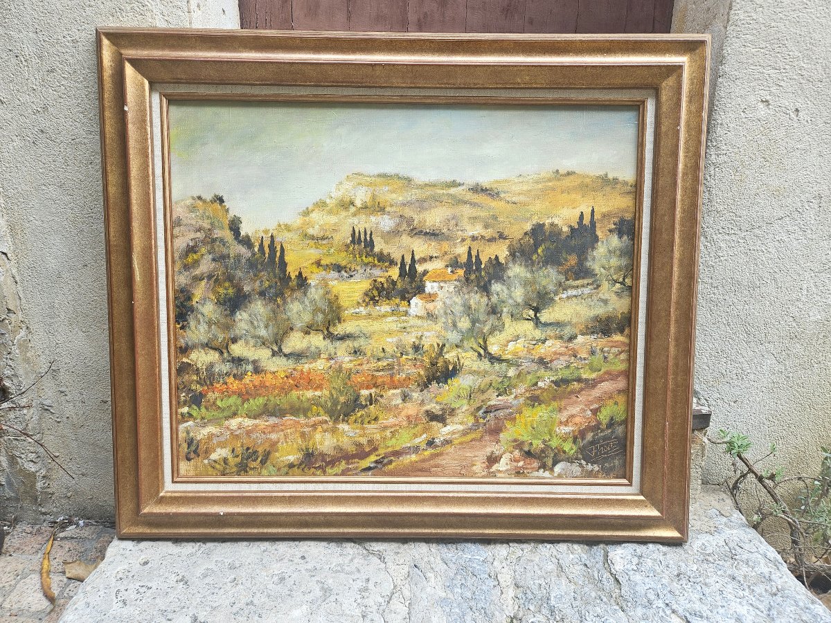 Landscape Of Provence By Félix Tisot, 1909–1979-photo-3