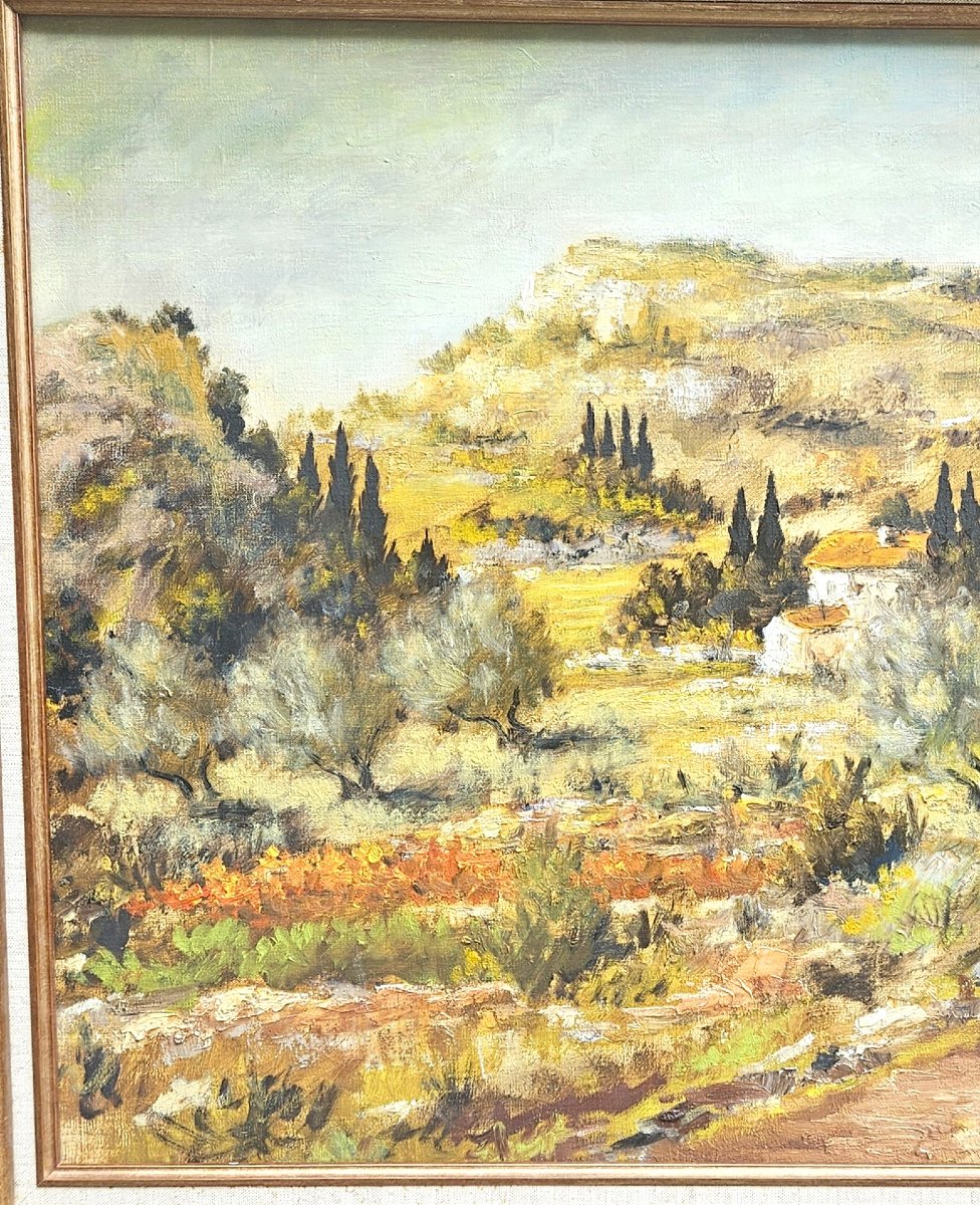 Landscape Of Provence By Félix Tisot, 1909–1979-photo-2