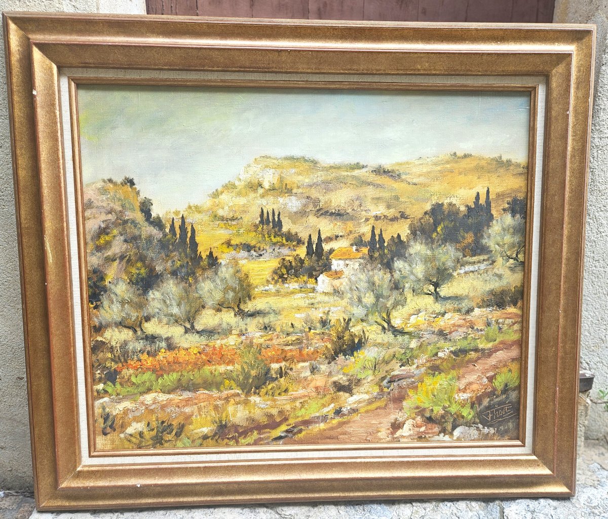Landscape Of Provence By Félix Tisot, 1909–1979