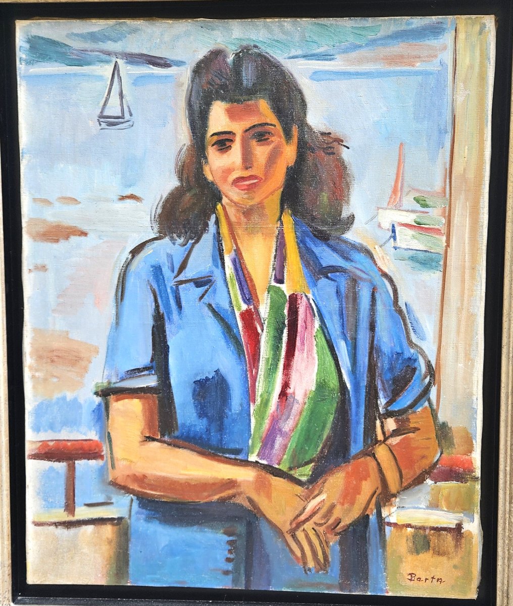 Portrait In St. Tropez By Laszlo Barta (1902–1961)