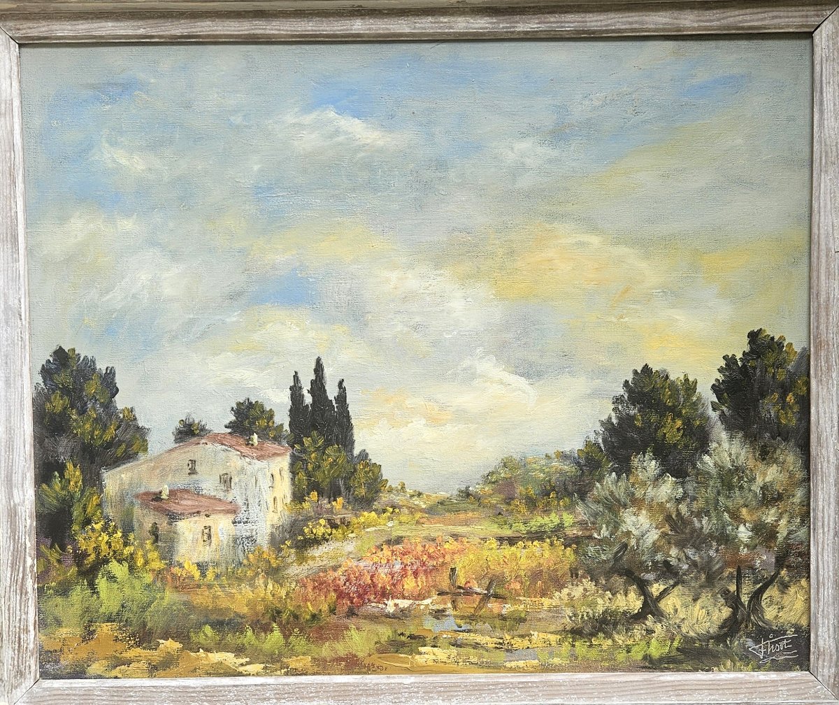 Southern Landscape By Félix Tisot 