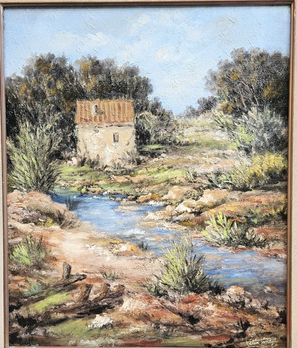 "the Stream" By Félix Tisot, 1909–1979-photo-3