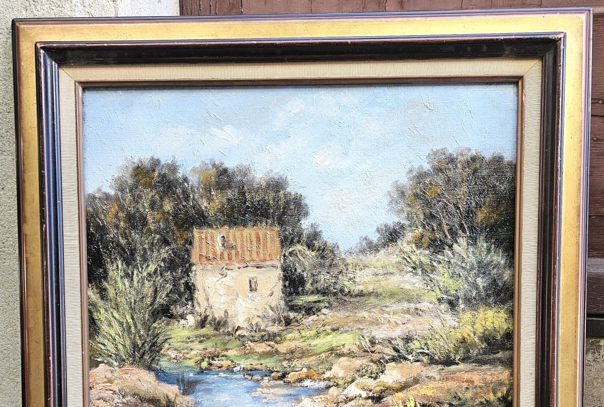 "the Stream" By Félix Tisot, 1909–1979-photo-3