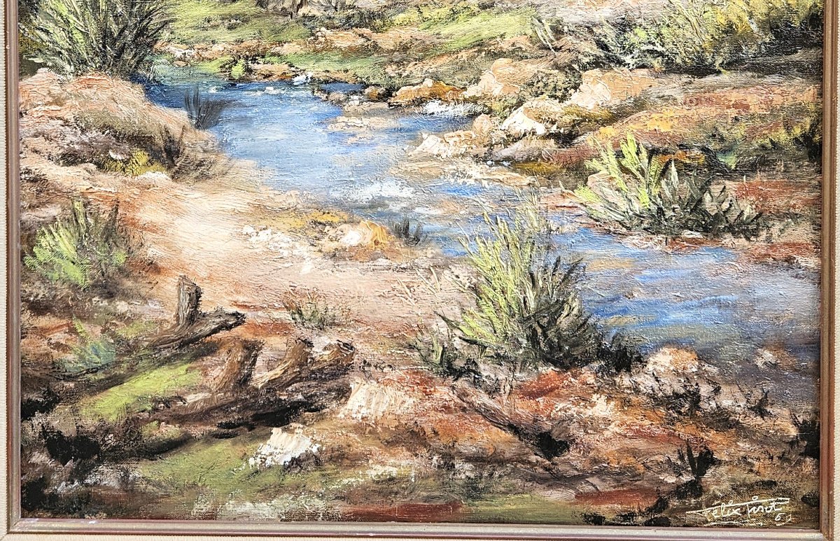 "the Stream" By Félix Tisot, 1909–1979-photo-4