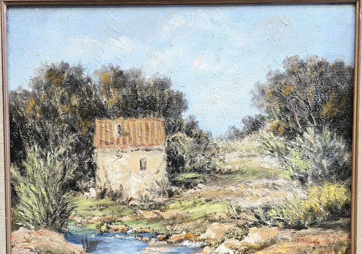 "the Stream" By Félix Tisot, 1909–1979-photo-5