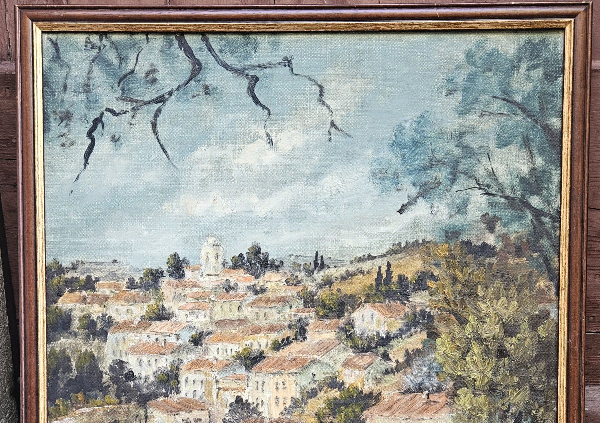 Le village en Provence par Félix TISOT 1909-1979-photo-2