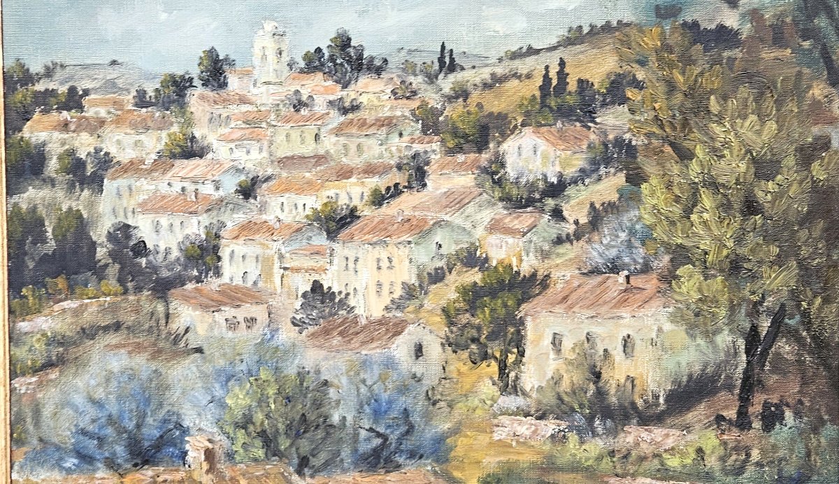 Le village en Provence par Félix TISOT 1909-1979-photo-2