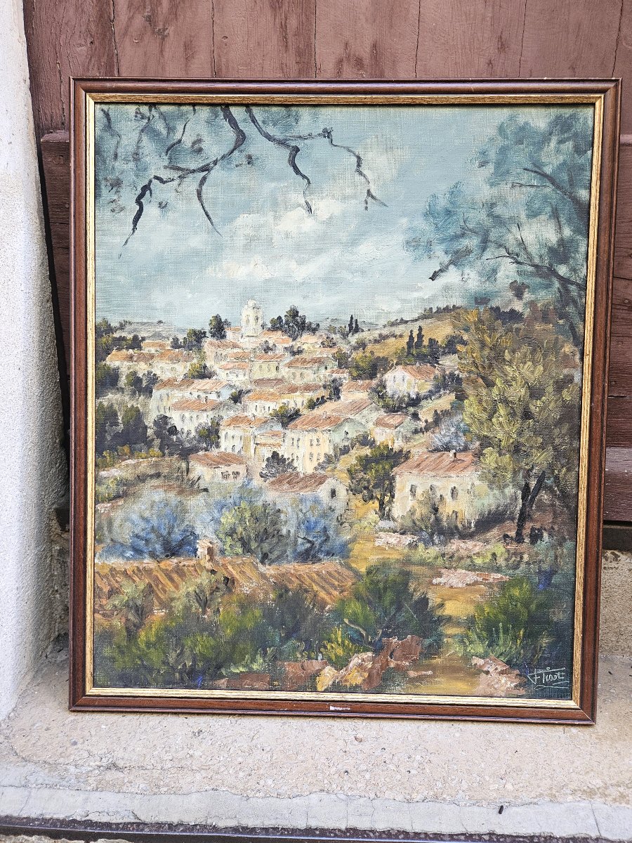Le village en Provence par Félix TISOT 1909-1979-photo-4