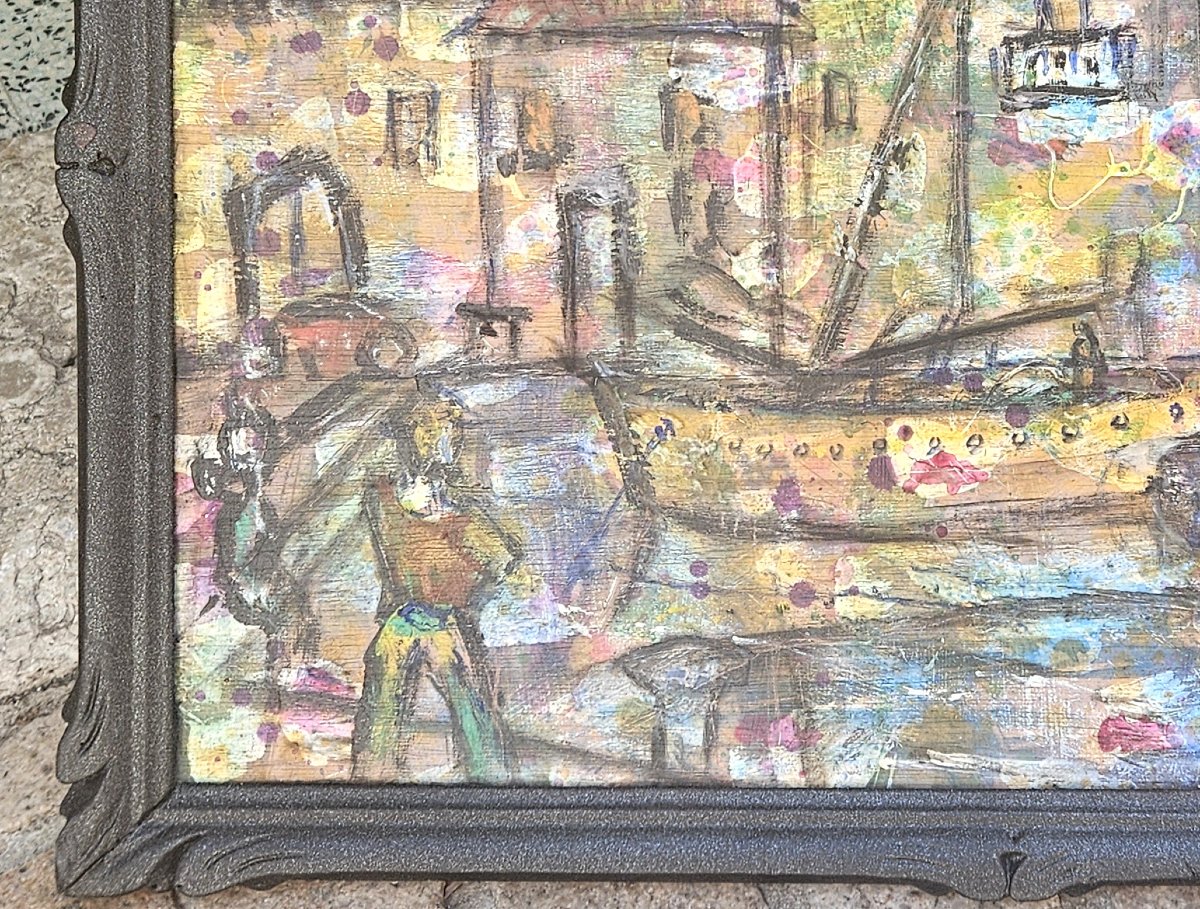 Le petit port par Edmond DUPLAN-photo-4