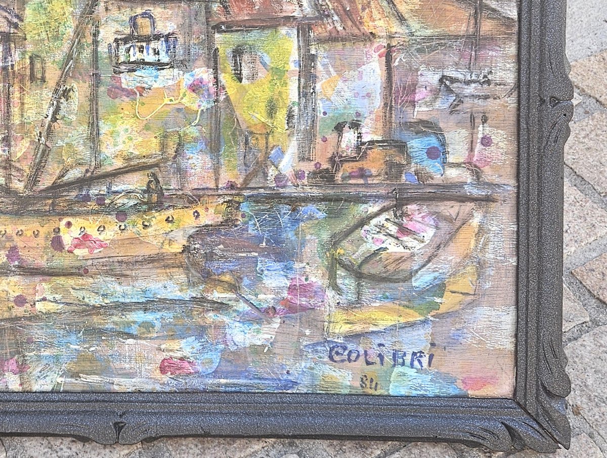 Le petit port par Edmond DUPLAN-photo-1