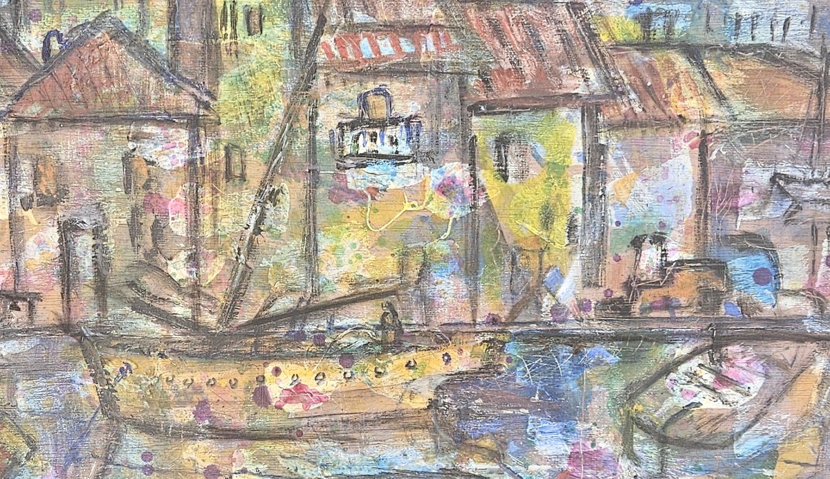 Le petit port par Edmond DUPLAN-photo-4