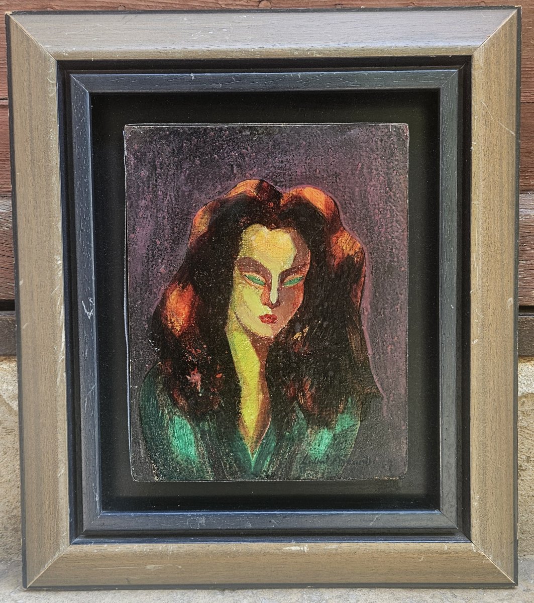 Portrait From 1947 By Hubert Aicardi -photo-2