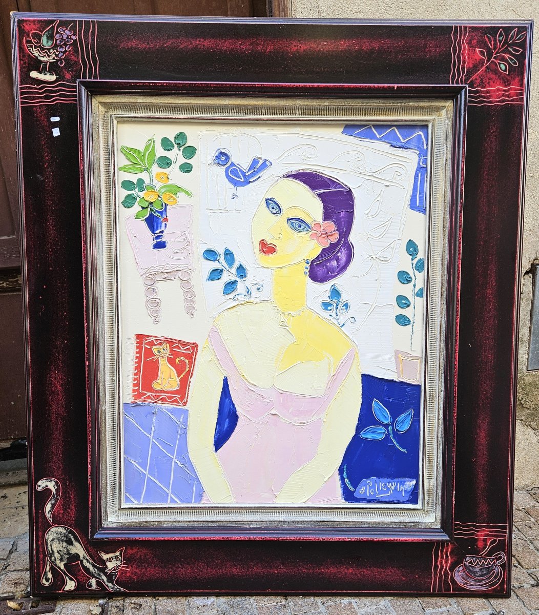 Portrait de jeune femme par Jacques Pellegrin