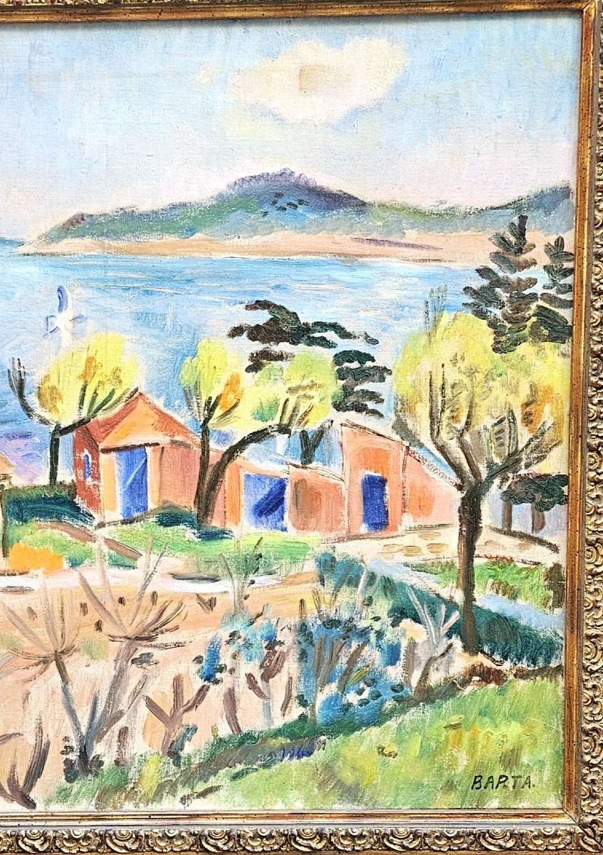 Le Golfe de Saint Tropez par Laszlo BARTA 1902-1961-photo-6
